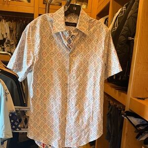 Louis Vuitton Multicolor Patterned Button Up short sleeve shirt.